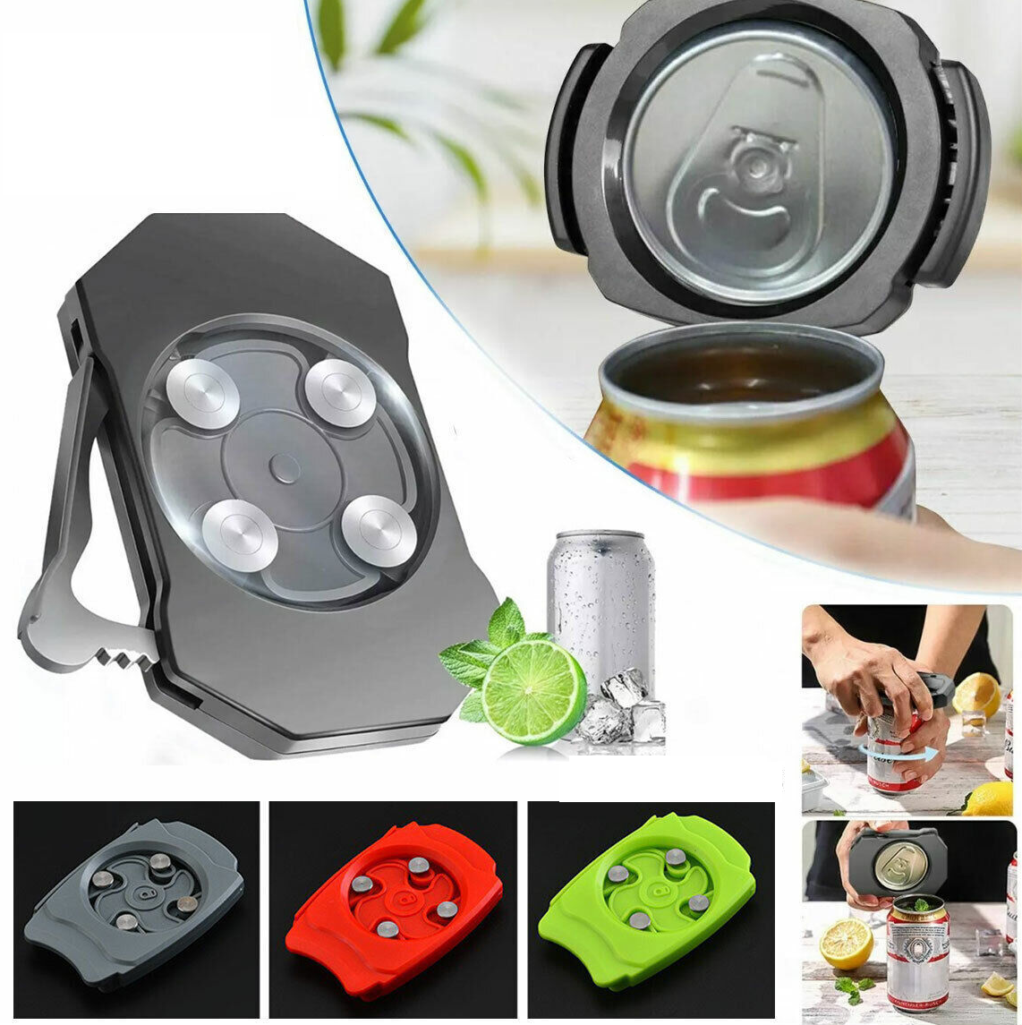 Go Swing Topless Can Opener Manual Tin Bottle Top Drafter Kitchen