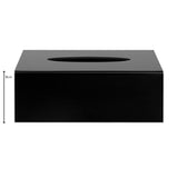 Alva Rectangle Tissue Box Cover Medium Matt Black