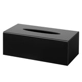 Alva Rectangle Tissue Box Cover Medium Matt Black