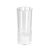 6 pieces Crystal Deco Tall Tumbler Clear Acrylic Tumbler 390ml Lemon & Lime