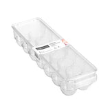 Boxsweden Crystal 14 Eggs Container Crystal Clear 36.5cm x 11cm x 7.5cm