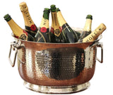 Flair Stainless Steel Single Wall Hammered Tub Bucket Large Champagne Bucket