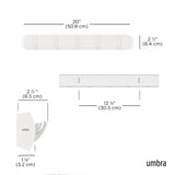 Umbra Flip 5 Hook White