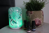 Dragonfly Glass Mosaic Electric Essential Oil Diffuser Small