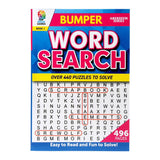 3 pieces Word Search Activity Books Bumper 496pg A5 Size Adult Brain Games Fun