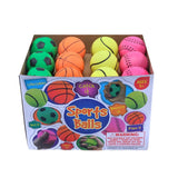 4x Sports Balls Basketball Tennis Ball Softball Soccer Ball Playtime Multicolour Assorted