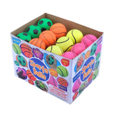 4x Sports Balls Basketball Tennis Ball Softball Soccer Ball Playtime Multicolour Assorted