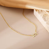 Minimalist Pendant Moon Constellation Circle Five-Pointed Metal Jewelry Golden