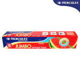 16x Hercules Twin Zip Jumbo Storage Bags Resealable Food Double Seal 33x38cm