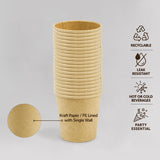 100pcs Coffee Cup Single Wall Paper Cups Drinkware - 118ml