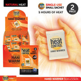 2 pieces Body Warmer Single-Use Non-Toxic Odourless Air Active Heat Control 9x5cm