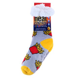 3 Pairs Socks Adults Heat Control Extra Sherpa Lined Anti-Slip Version Two Assorted A