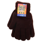 3pair Gloves Heat Control Workwear Thick Thermal Lined Knitted Grey Navy Brown