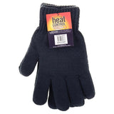 3pair Gloves Heat Control Workwear Thick Thermal Lined Knitted Grey Navy Brown