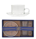 Gents Society Espresso Cup and Dinnerware saucer Set of 2 Coffee plate Set