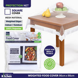 1 piece Food Cover Protection Net With Weights 90cm x 90cm