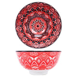 6 pieces Moroccan Ceramic Bowl 12cm x 12cm x 5.5cm Assorted Designs