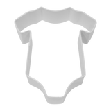 R&M Baby Bodysuit Cookie Cutter White 10cm