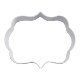 R&M Plaque Cookie Cutter White 9 cm