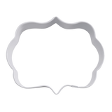 R&M Plaque Cookie Cutter White 9 cm