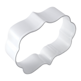 R&M Plaque Cookie Cutter White 9 cm