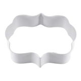 R&M Plaque Cookie Cutter White 9 cm