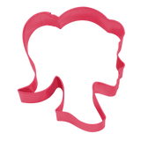R&M Doll Head Cookie Cutter 9 cm Fuchsia