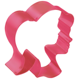 R&M Doll Head Cookie Cutter 9 cm Fuchsia