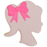 R&M Doll Head Cookie Cutter 9 cm Fuchsia
