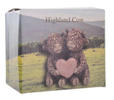 Hughie Highland Cows True Love Ornament Cow Statue Decor