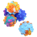 3 pieces Fidget Push & Pop Sensory Ball 7cm Sensory Toy Fun Gift Assorted