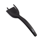 Appetito 2-In-1 Nylon Spatula Tongs Black