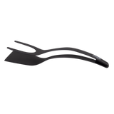 Appetito 2-In-1 Nylon Spatula Tongs Black