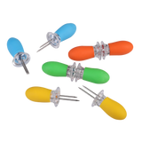 Appetito Soft Grip Corn Holders Set of 8 Assorted Colours