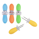 Appetito Soft Grip Corn Holders Set of 8 Assorted Colours