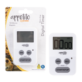Appetito Slim-line Digital Timer 100 Minutes White