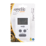 Appetito Slim-line Digital Timer 100 Minutes White