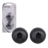 Appetito Suction Towel Holders Set 2 Charcoal
