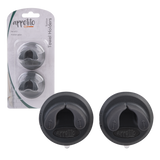 Appetito Suction Towel Holders Set 2 Charcoal