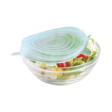 Appetito Reusable Large Silicone Food Covers Set 2