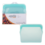Appetito Silicone Medium Food Storage Bag Aqua 470ml