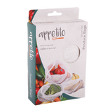 Appetito Woven Net Produce Bags Set 3 White