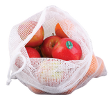 Appetito Woven Net Produce Bags Set 3 White