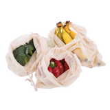 Appetito Cotton Net Produce Bags Set 3 Assorted Sizes