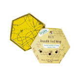 Buzzee Organic Beeswax Wraps Pack 4 - Busy Bees
