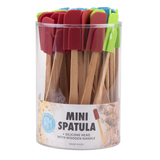 R&M Silicone Mini Spatula with Wood Handle Tub 48