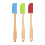 R&M Silicone Mini Spatula with Wood Handle Tub 48