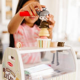 Melissa & Doug Scoop & Serve Ice Cream Counter Pretend Set 28pc Multi-Coloured
