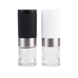Integra Mini Upside-Down Salt & Pepper Mill Black & White