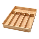 Madesmart 6 Compartment Cutlery Tray Rubberwood 33 x 40 x 4.8 cm
